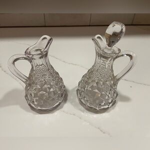 Fostoria American Crystal Vinegar Oil Cruet